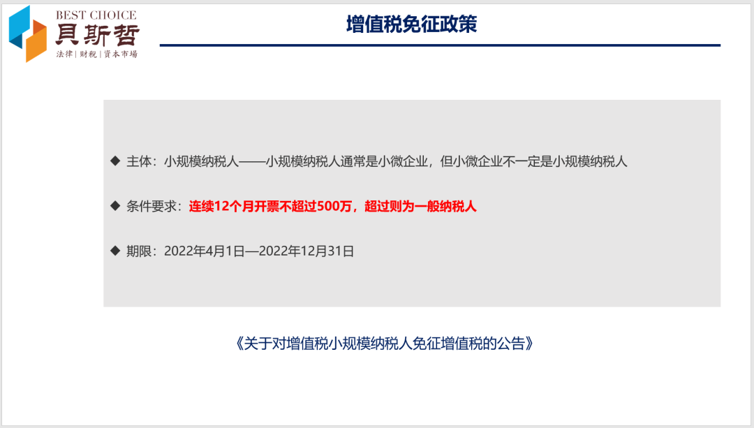 2022年的企业所得税、增值税优惠政策，别把适用主体弄混淆！丨贝斯哲